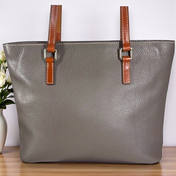Dooney & Bourke Shopper Tote Pebbled Grain Leather with Zip Around Bifold Wallet - Picture 4 of 16